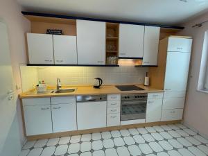 Köök või kööginurk majutusasutuses Ferienwohnung FlatNETT