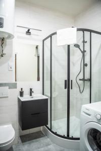 Koupelna v ubytování Apartament Łokietka