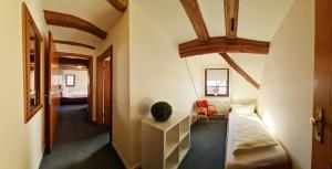 Postel nebo postele na pokoji v ubytování Haus zur Waldbrücke