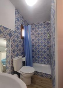 Koupelna v ubytování Estudio Azul