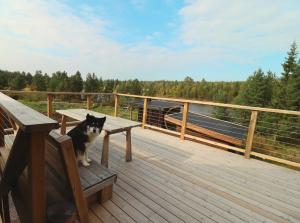 Balkón nebo terasa v ubytování Cozy Cabin Styled Loft