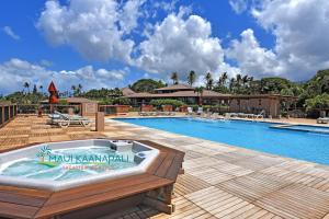 a pool at a resort with a hot tub at Maui Eldorado Condo K206 in Kaanapali