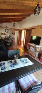 Posezení v ubytování Cabaña Pinos del Mar