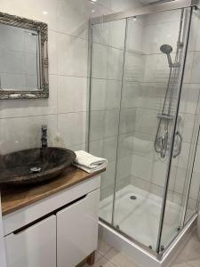 Kúpeľňa v ubytovaní Apartament Centrum