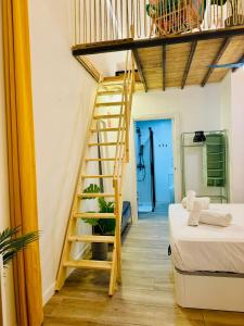 Posteľ alebo postele v izbe v ubytovaní B2 Verdeguer - Cozy Loft close to the beach
