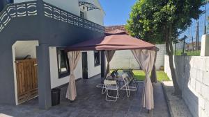 Bygningen som feriehuset ligger i