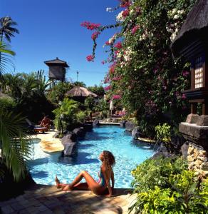 The swimming pool at or close to Poppies Bali