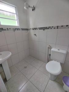 Koupelna v ubytování Suítes Córdoba SP