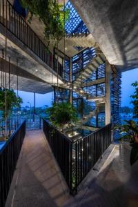 Balkón nebo terasa v ubytování Thalia Boutique Hotel Hoian