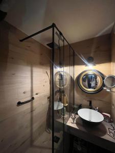 Koupelna v ubytování Appartement ambiance chalet Avoriaz