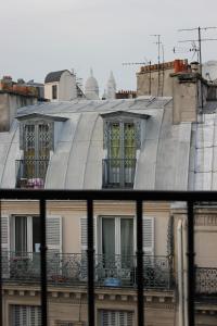 a view of a building from a window at Metropol in Paris