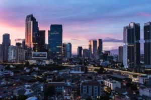 Een algemene foto van Jakarta of een uitzicht op de stad vanuit het hotel
