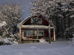 Kapteni Holiday House v zimě