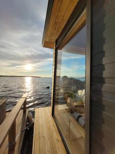 a view from the deck of a boat at Mökkilautta in Kalajoki