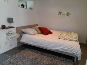 Postel nebo postele na pokoji v ubytování appartement très chaleureux cocooning et calme