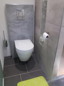 Koupelna v ubytování appartement très chaleureux cocooning et calme