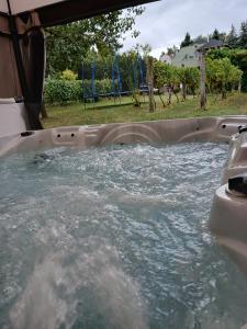 Piscina de la sau aproape de Karos Vintage House