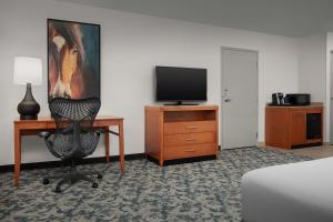TV a/nebo společenská místnost v ubytování Hilton Garden Inn Fort Worth Medical Center