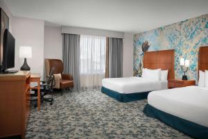 Postel nebo postele na pokoji v ubytování Hilton Garden Inn Fort Worth Medical Center