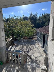 a view from the balcony of a house at Casa Lugar de Fidalgo in Vilamor