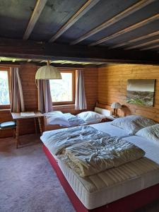 Postel nebo postele na pokoji v ubytování Bauernhaus Viehhauser