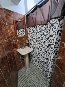 Koupelna v ubytování Hotel Las Palomitas