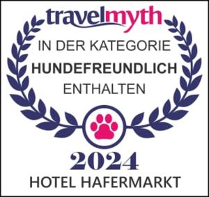 Certifikát, hodnocení, plakát nebo jiný dokument vystavený v ubytování Hotel Hafermarkt
