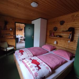 Postel nebo postele na pokoji v ubytování Jagdhaus Holtebock