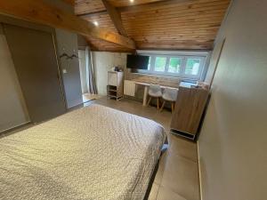 TV a/nebo společenská místnost v ubytování Chambre à la campagne la ch tite bauquerie