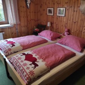 Postel nebo postele na pokoji v ubytování Jagdhaus Holtebock