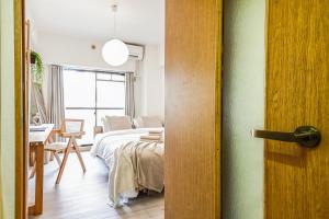 New! Japandi 4 1BR in Prime Location-1 min to STN客房内的一张或多张床位