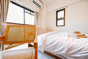 New! Japandi 4 1BR in Prime Location-1 min to STN客房内的一张或多张床位