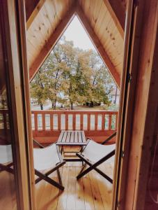 Balkón nebo terasa v ubytování Brvnara Mila Vinci