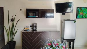 Dapur atau dapur kecil di Hotel San Miguel