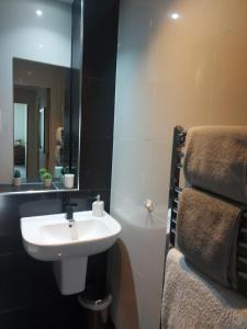 Koupelna v ubytování Spacious 2-bedroom apartment near Ponds Forge, Crucible Theatre and Sheffield Universities + 29 fotografií