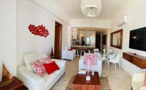 Posezení v ubytování Luxury Penthouse Coson bay