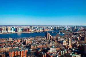 Nespecifikovaný výhled na destinaci Boston nebo výhled na město při pohledu z hotelu