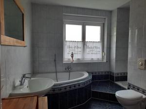 Ein Badezimmer in der Unterkunft Auf "Kleine Wiesen"