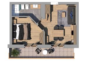 Majutuskoha Residence Garni Stella korruse plaan