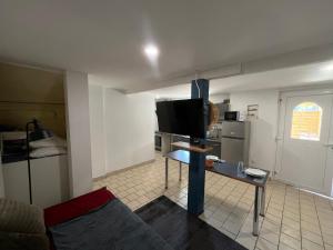 Η κουζίνα ή μικρή κουζίνα στο Studio avec terrasse