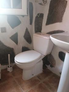 een badkamer met toilet en wastafel bij Casa García Pérez in Las Lagunetas