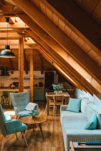 Posezení v ubytování Apartmán Na Hradbách
