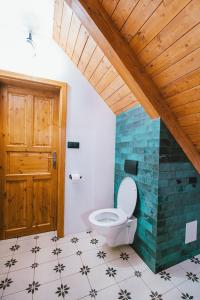 Koupelna v ubytování Apartmán Na Hradbách
