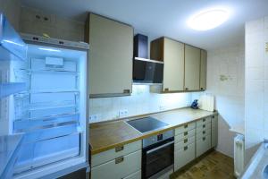 Kuchyň nebo kuchyňský kout v ubytování Ferienwohnung Kraus