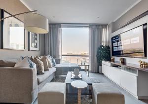 Posezení v ubytování Masingita Towers Elegant Apartment Power & Water Backup