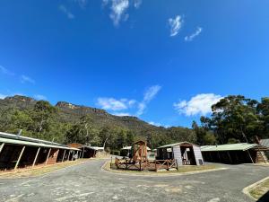 Üldine mäevaade või majutusasutusest Halls Gap Log Cabins pildistatud vaade