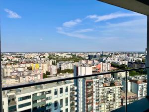 Výhľad na mesto Nivy alebo výhľad na mesto priamo z apartmánu