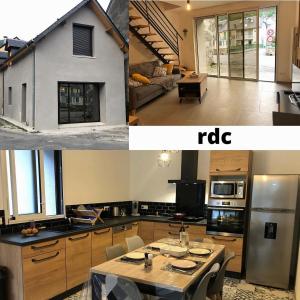 Kuchyňa alebo kuchynka v ubytovaní Jolie maison de ville en bord de Neste 8/9 pers