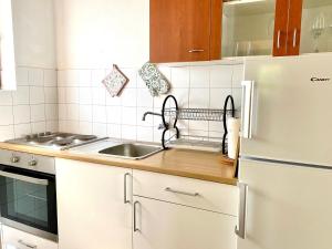 Kuchyň nebo kuchyňský kout v ubytování Ždrelac Guest House