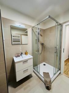 Koupelna v ubytování Apartmán Vyškov
